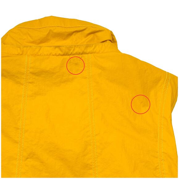 Athleta Rockview Hiking Vest Women M Yellow Long Water Repellent Outdoor - Picture 9 of 9